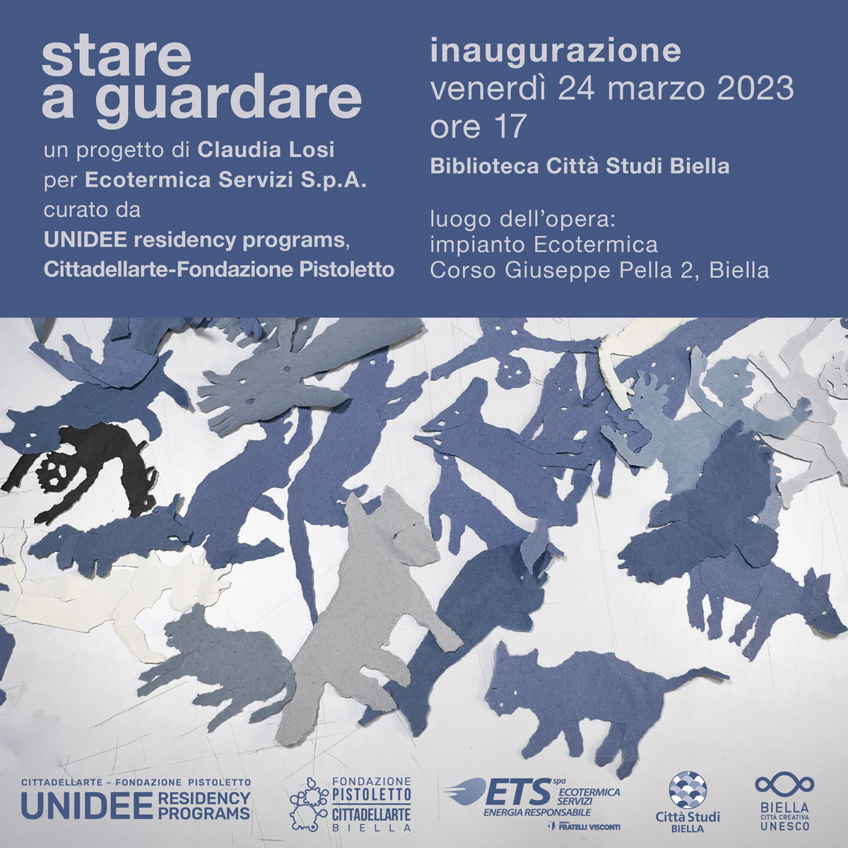 Inaugurazione installazione stare a guardare Città Studi